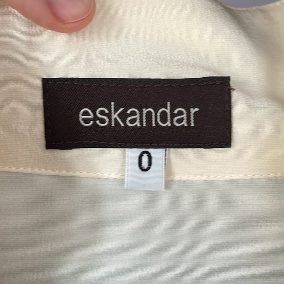 eskandar cream silk blouse - Picture 3 of 14
